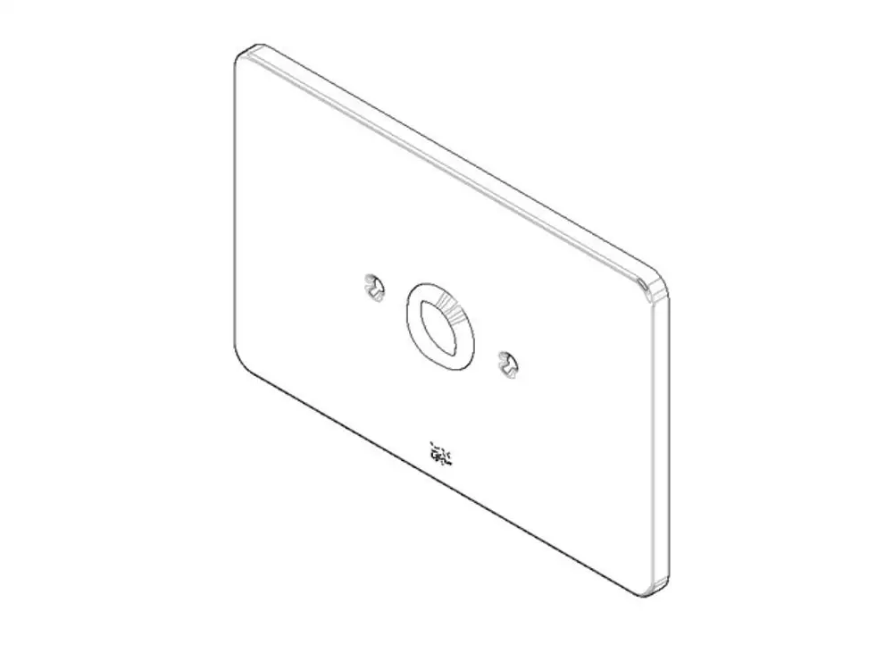 DORNBRACHT Abdeckung ohne Umstellung ERSATZTEILE 90110109000 190 x 120 x 9 mm Chrom, 90110109000-00 Galeriebild 1